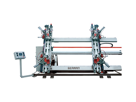 البلاستيك الباب والنافذة عمودي التصنيع باستخدام الحاسب الآلي آلة لحام أربع زوايا shp4-cnc-3000